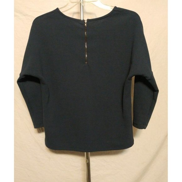 Bar III Womens Pullover SHIRT with 1/4 zip size Small USA Made - Picture 2 of 5